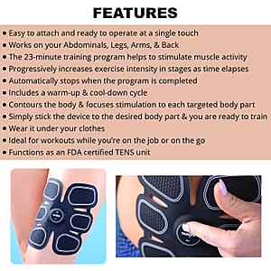 Lumina NRG EMS AB Belt Training and Toning Device (Battery Included)