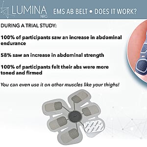 Lumina NRG EMS AB Belt Training and Toning Device (Battery Included)