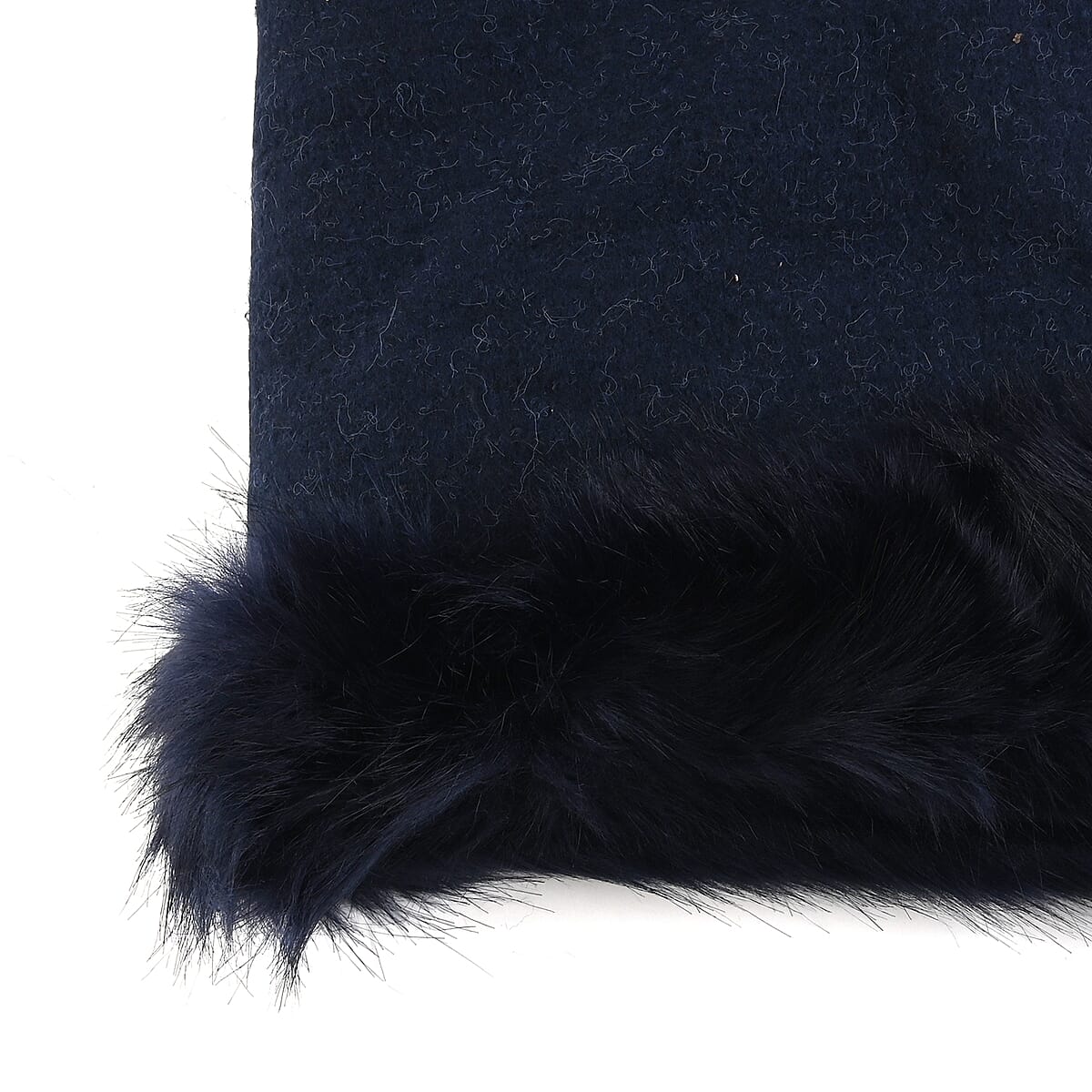 NYC Closeout Designer Inspired Navy Faux Mink Ruana | Women Ruana | Ruana Shawl | Lightweight Ruana | Women Shawl | Shawls and Wraps image number 1