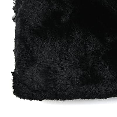 NYC Closeout Black Faux Mink