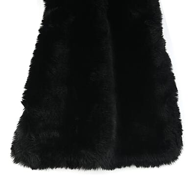 NYC Closeout Black Faux Mink