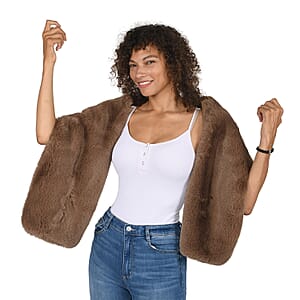 NYC Closeout Camel Faux Mink