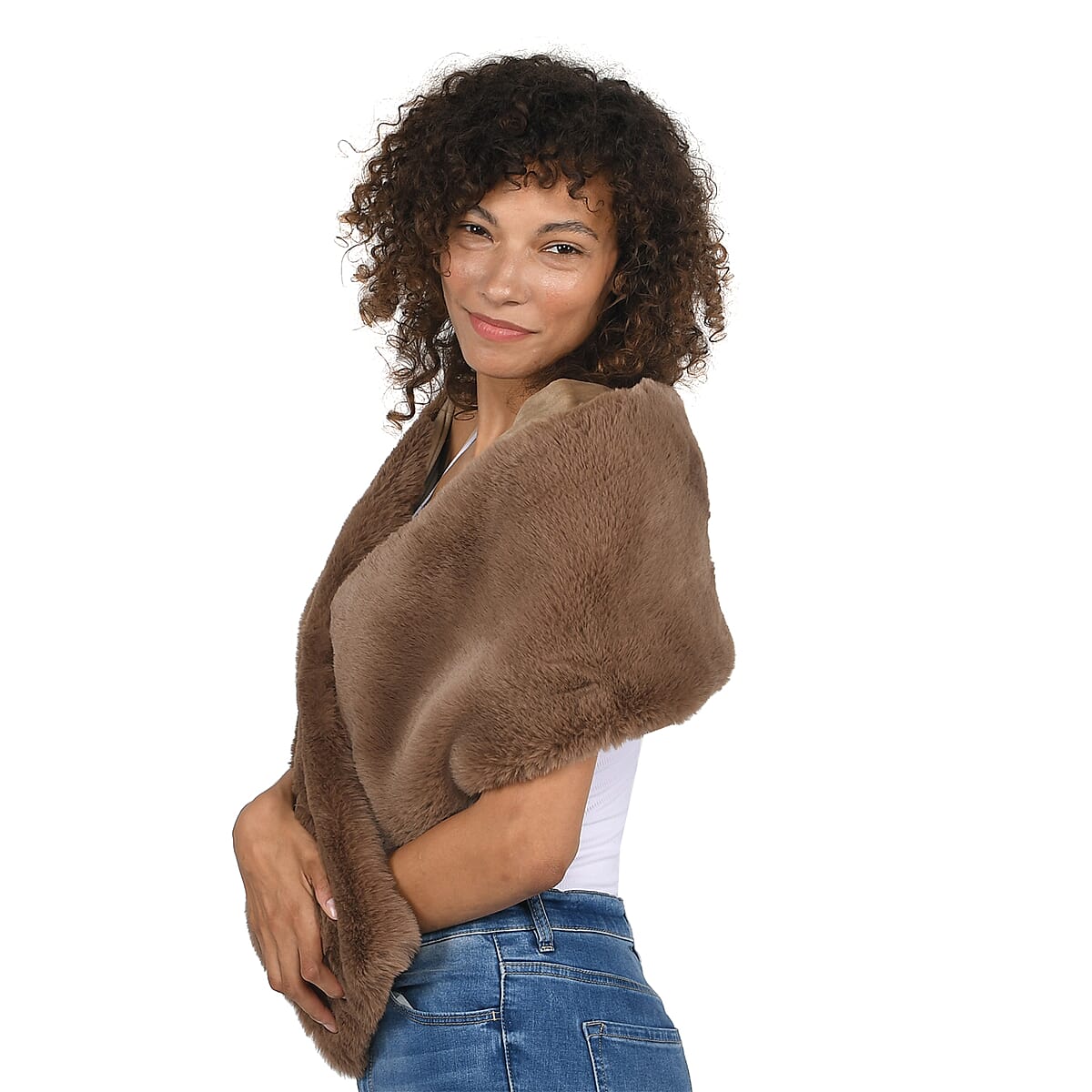NYC Closeout Camel Faux Mink image number 2