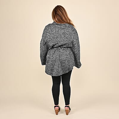 NYC Closeout Sweater Capelet - Black (One Size Fits up to XXL)