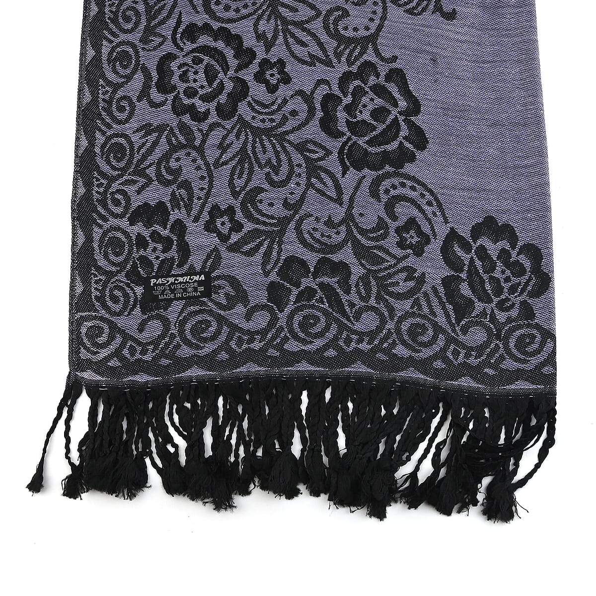 NYC CLOSEOUT Purple Roses Shawl image number 2