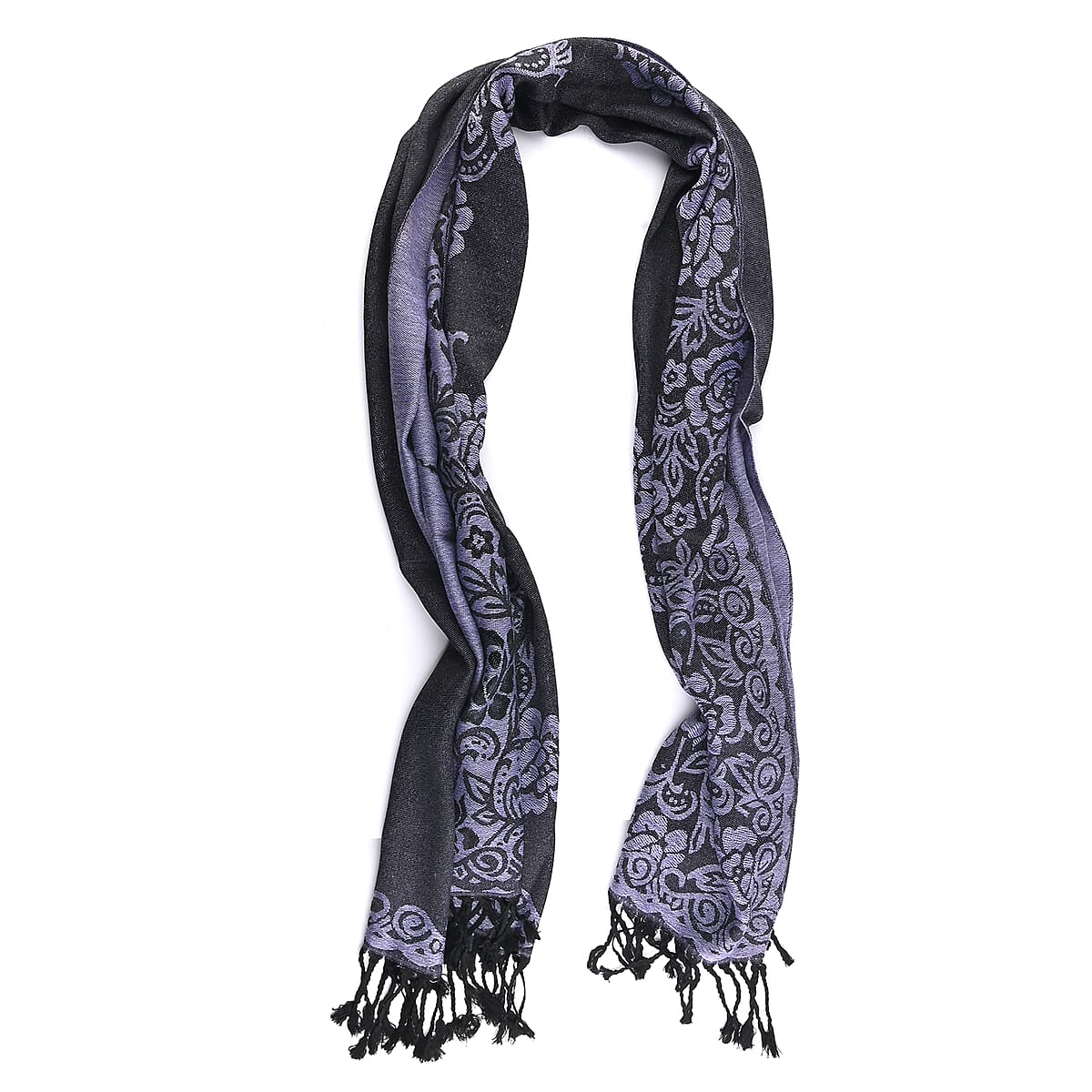 NYC CLOSEOUT Purple Roses Shawl image number 5