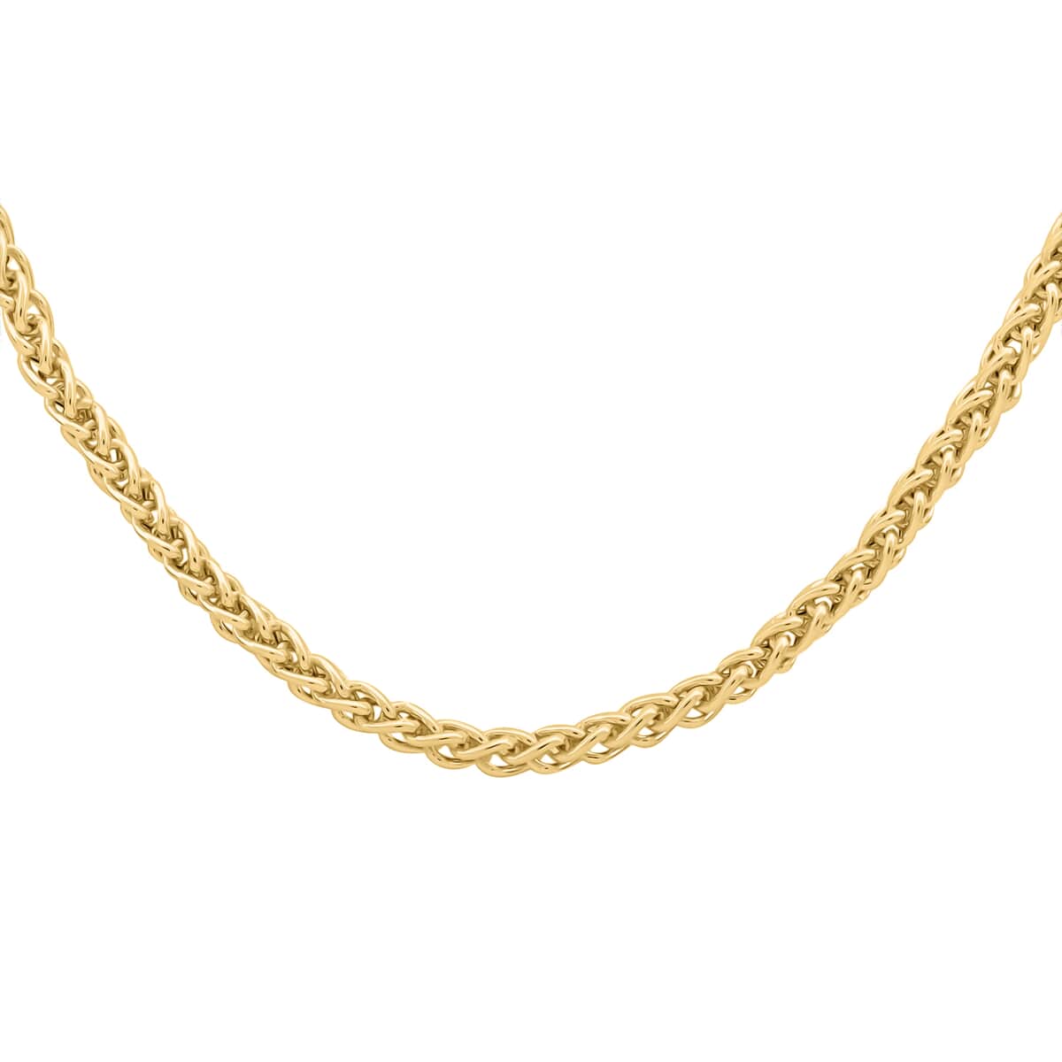 OTTOMAN TREASURE Italian 10K Yellow Gold 2mm Wheat Chain Necklace 24 Inches 4.25 Grams image number 0