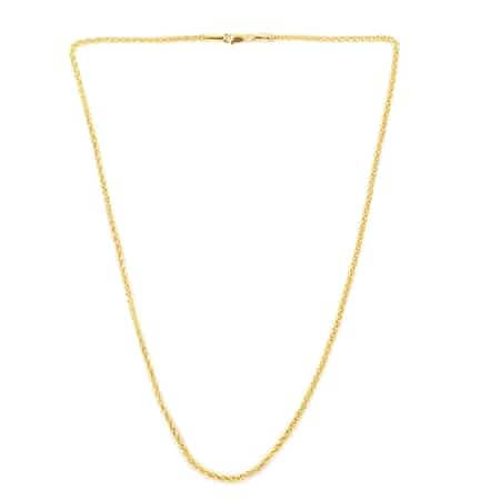 OTTOMAN TREASURE 10K Yellow Gold 2.5mm Wheat Chain Necklace 18 Inches 4.30 Grams image number 2