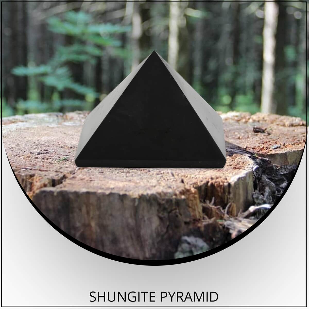 Shungite Pyramid 5cm Approx 467.00 ctw image number 1