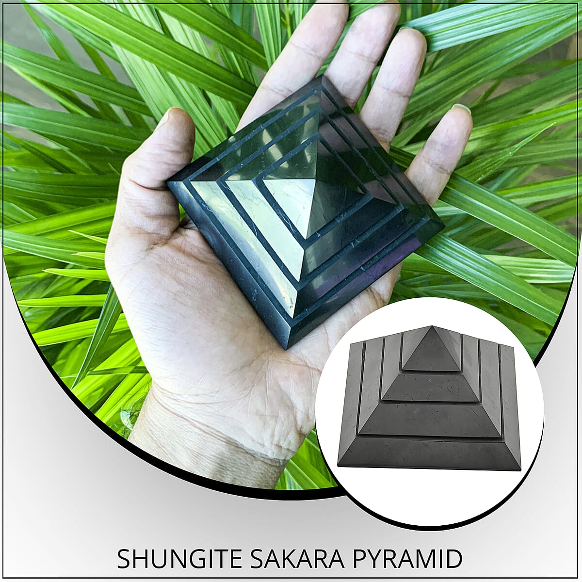 Shungite Sakara Pyramid 150 MM image number 1
