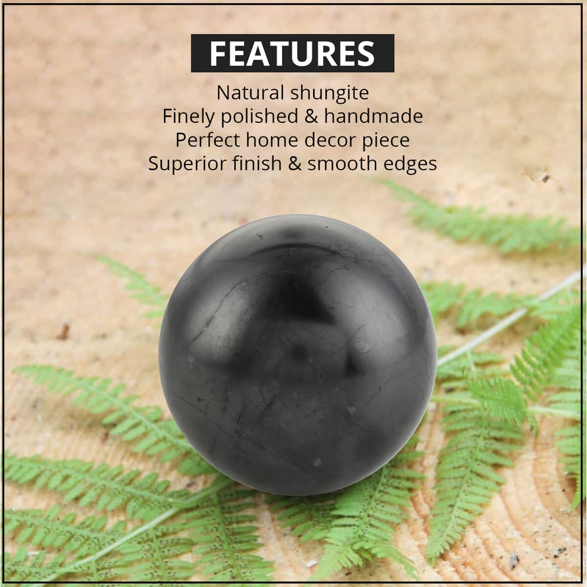 Shungite Sphere 5cm Approx. 965.00 ctw image number 1