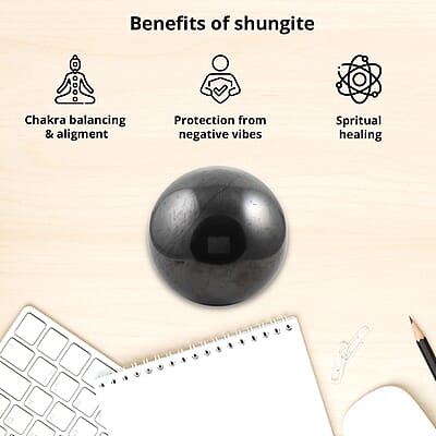 Shungite Sphere Home Décor Figurine 200 MM Approx. 53070.00 ctw