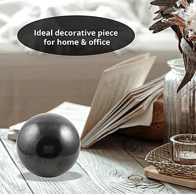 Shungite Sphere Home Décor Figurine 200 MM Approx. 53070.00 ctw