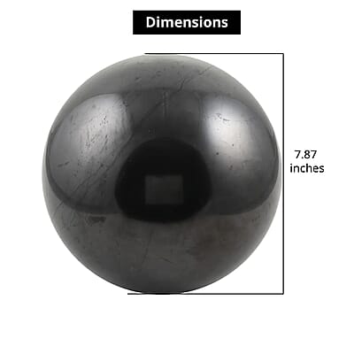 Shungite Sphere Home Décor Figurine 200 MM Approx. 53070.00 ctw