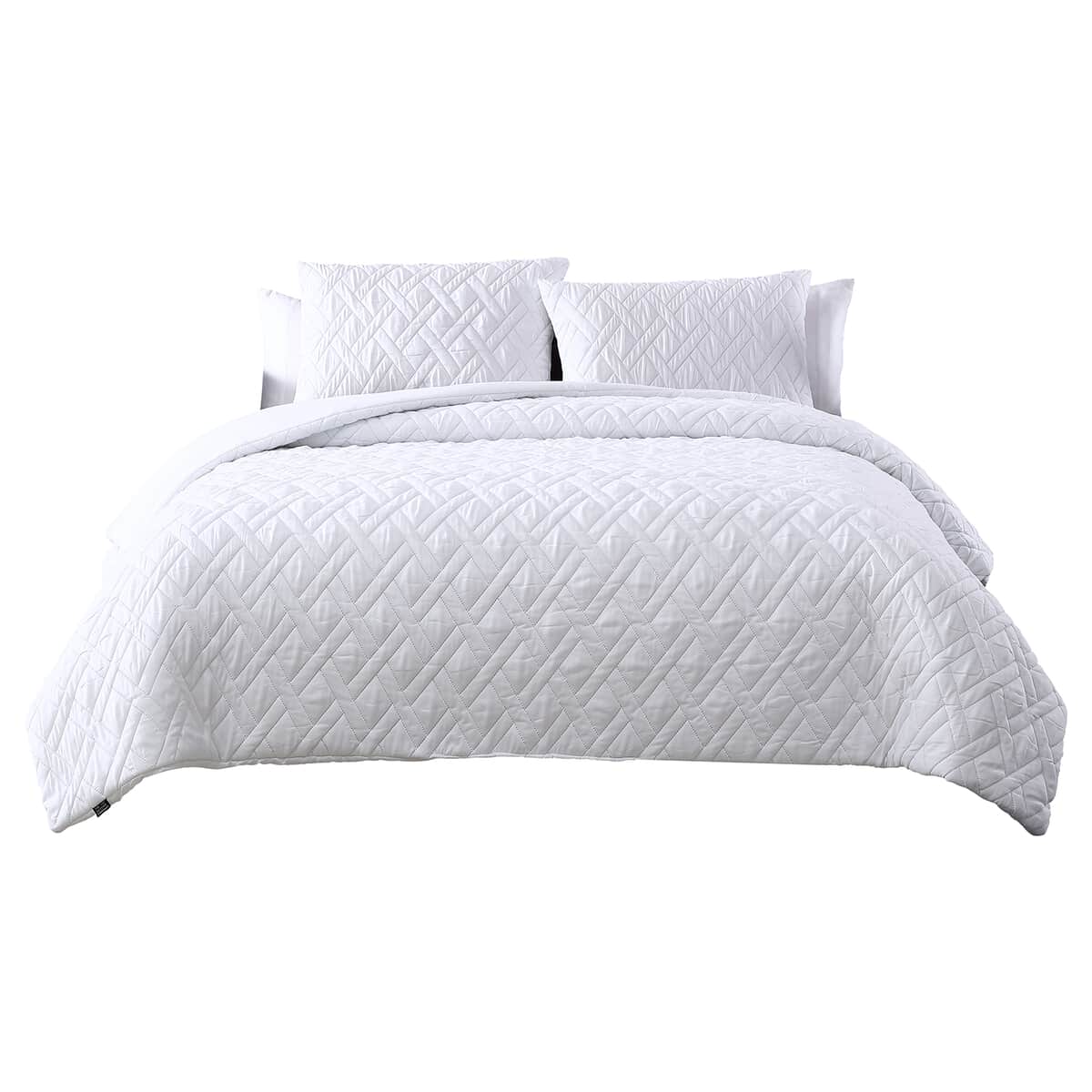 The Nesting Company- Larch 3 Piece Queen Comforter Set White image number 3
