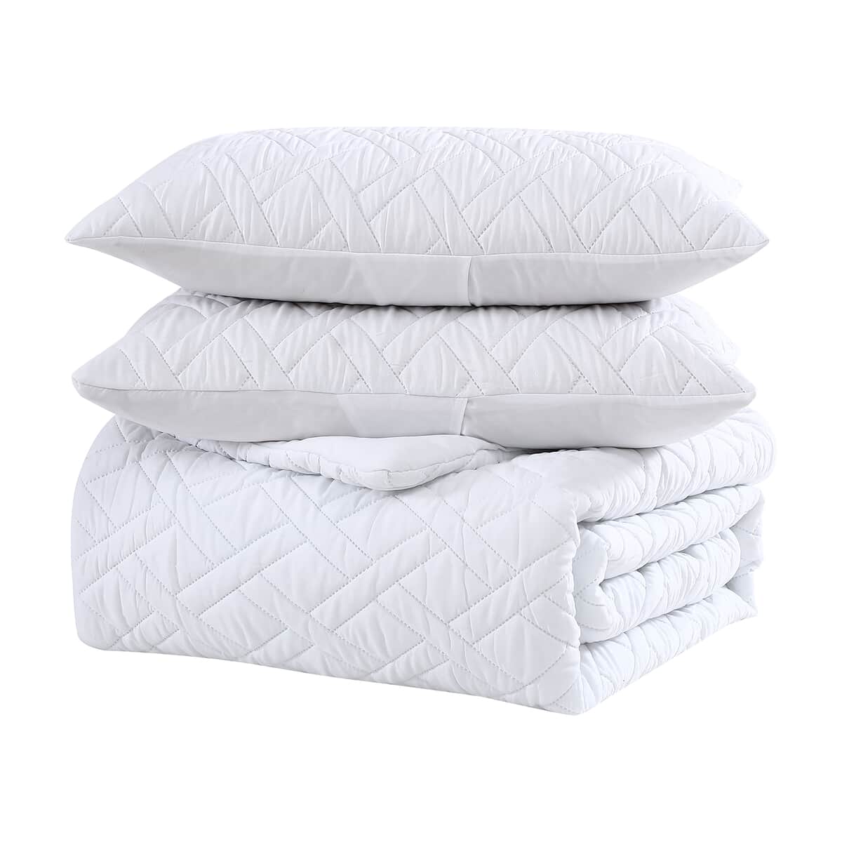 The Nesting Company- Larch 3 Piece Queen Comforter Set White image number 4