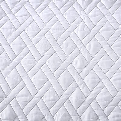 The Nesting Company- Larch 3 Piece Comforter Set - Queen (White) , Bed Comforters , Polyester Comforter , Bedding Sets , Quilt Set