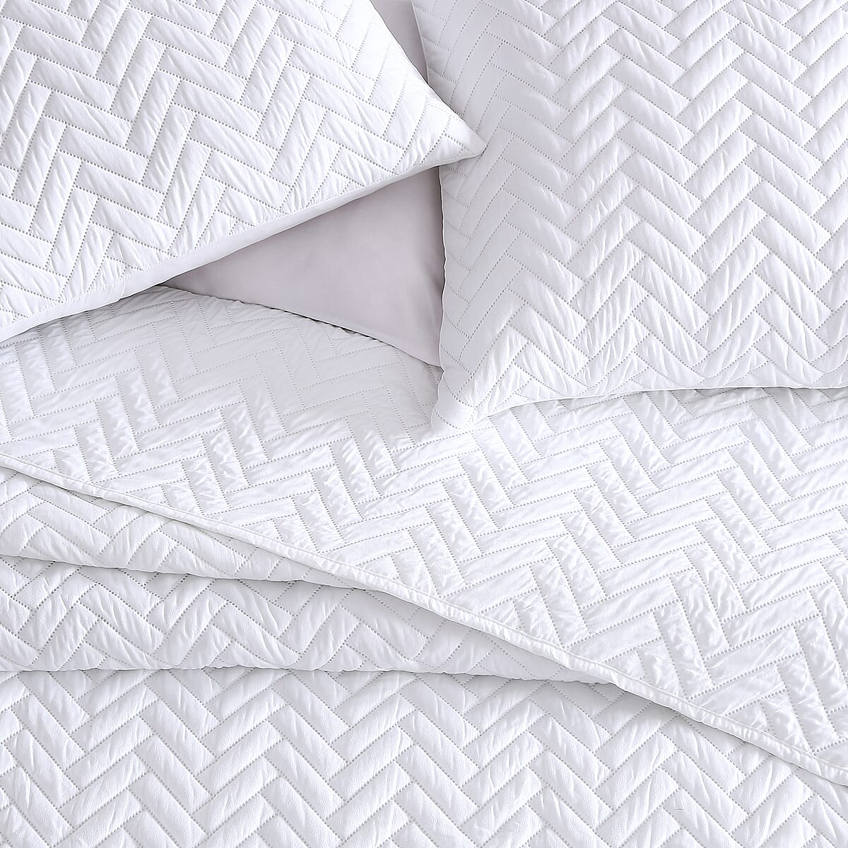 The Nesting Company - Palm 3 Piece Comforter Set - Charcoal (King) , Bed Comforter Blanket Set , Cozy Comforter , Bedding Set image number 5