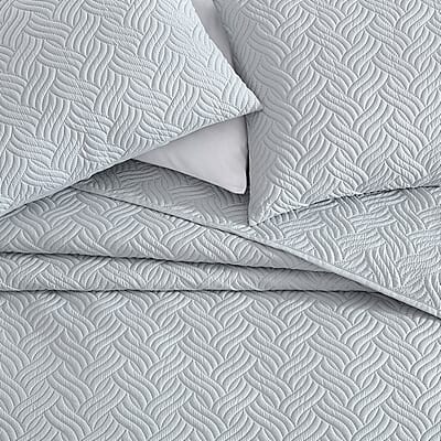 The Nesting Company- Willow 3 Piece Queen Quilt Set Gray | Bed Comforters | Polyester Comforter | Bedding Sets