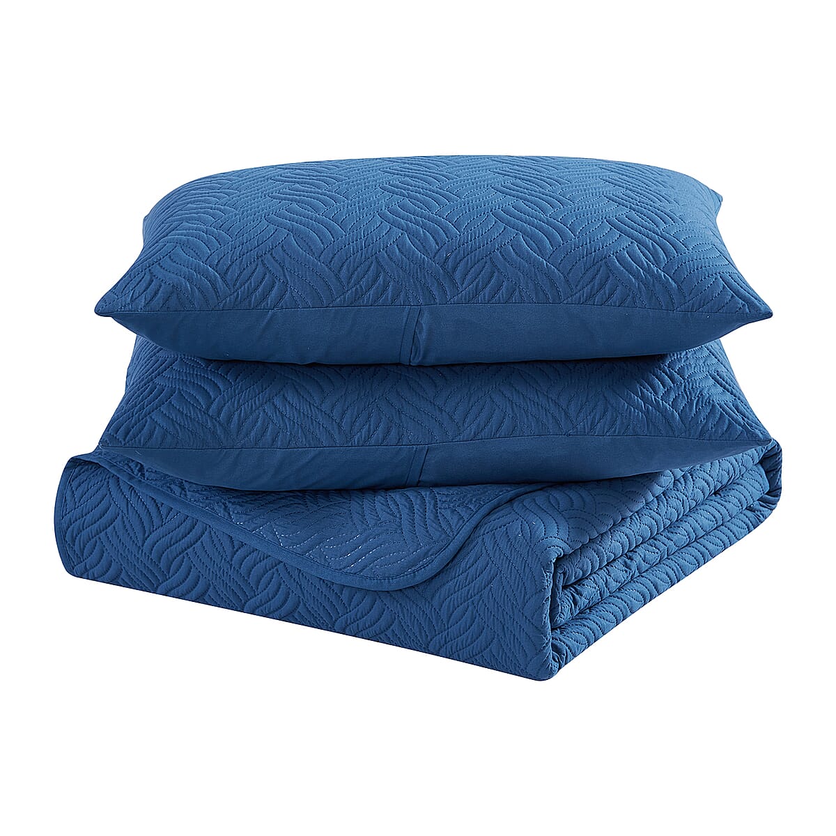The Nesting Company- Willow 3 Piece King Quilt Set Slate | Bed Comforters | Polyester Comforter | Bedding Sets image number 4