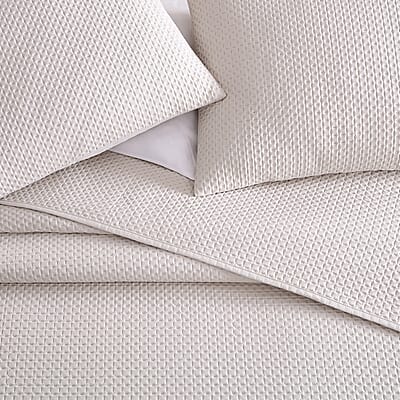 The Nesting Company- Aspen 3 Piece Queen Quilt Set Taupe , Microfiber Quilt Set , Bed Comforter Set , Bedding Set