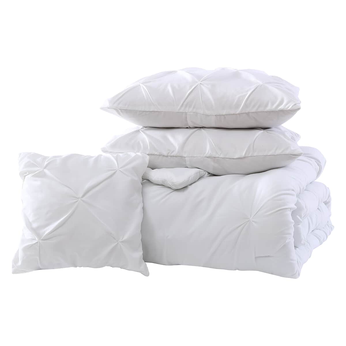 The Nesting Company- Spruce 4 Piece Comforter Set Queen White image number 4