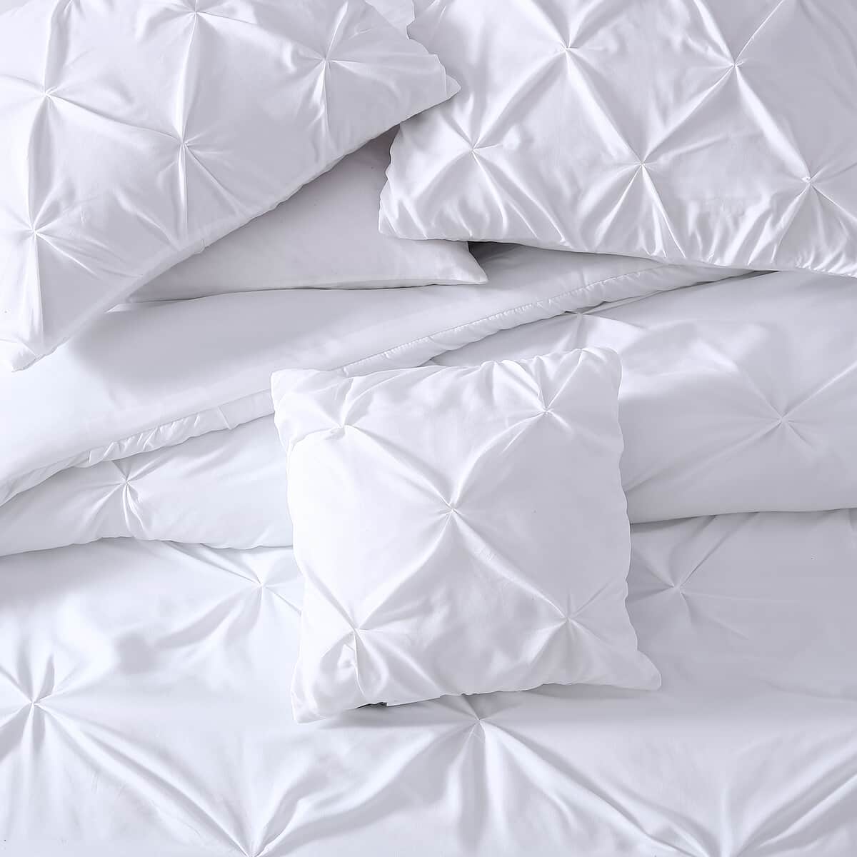 The Nesting Company- Spruce 4 Piece Comforter Set Queen White image number 5