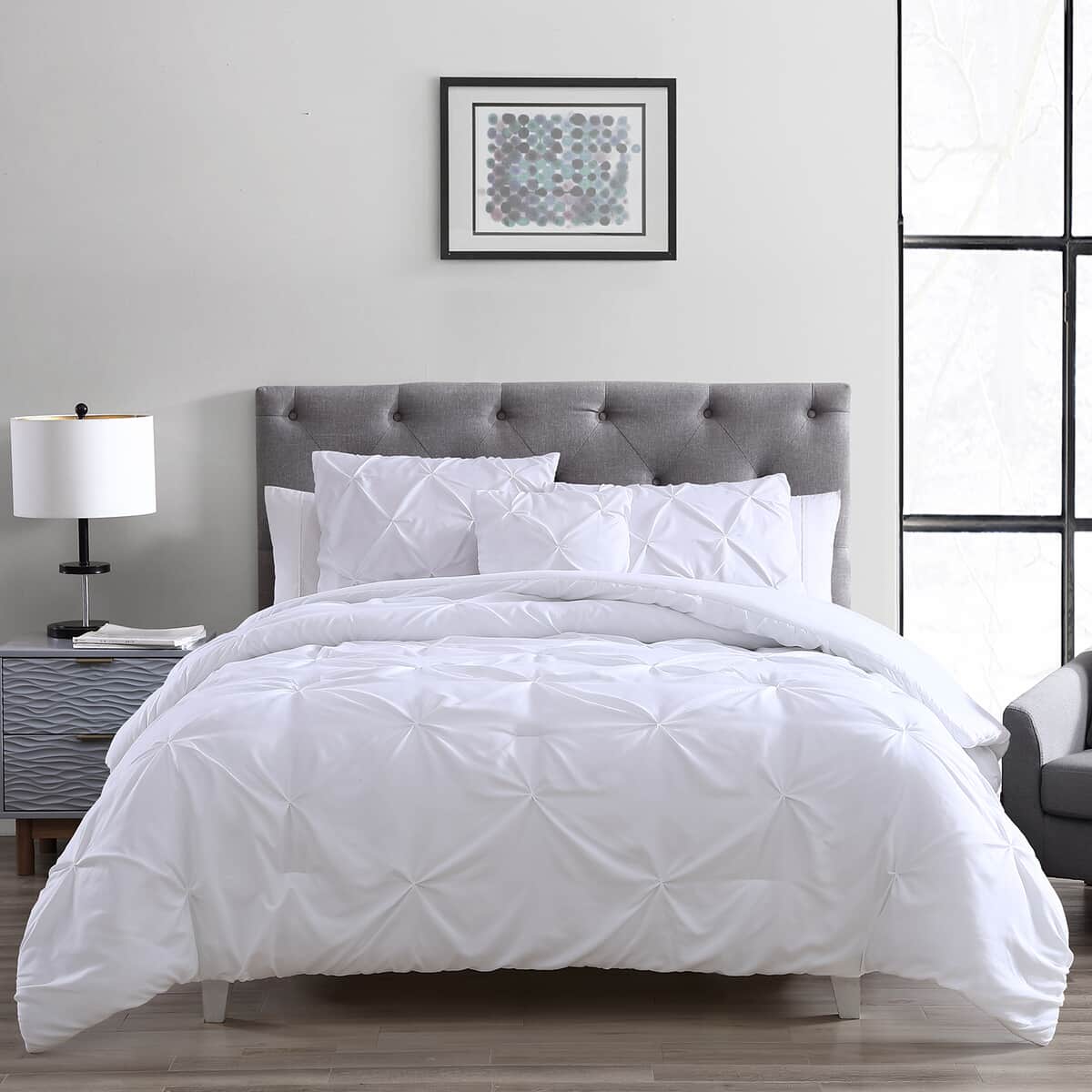 The Nesting Company - White Spruce 4 Piece Comforter Set - King | Bed Comforters | Polyester Comforter | Bedding Sets | Quilt Set image number 1