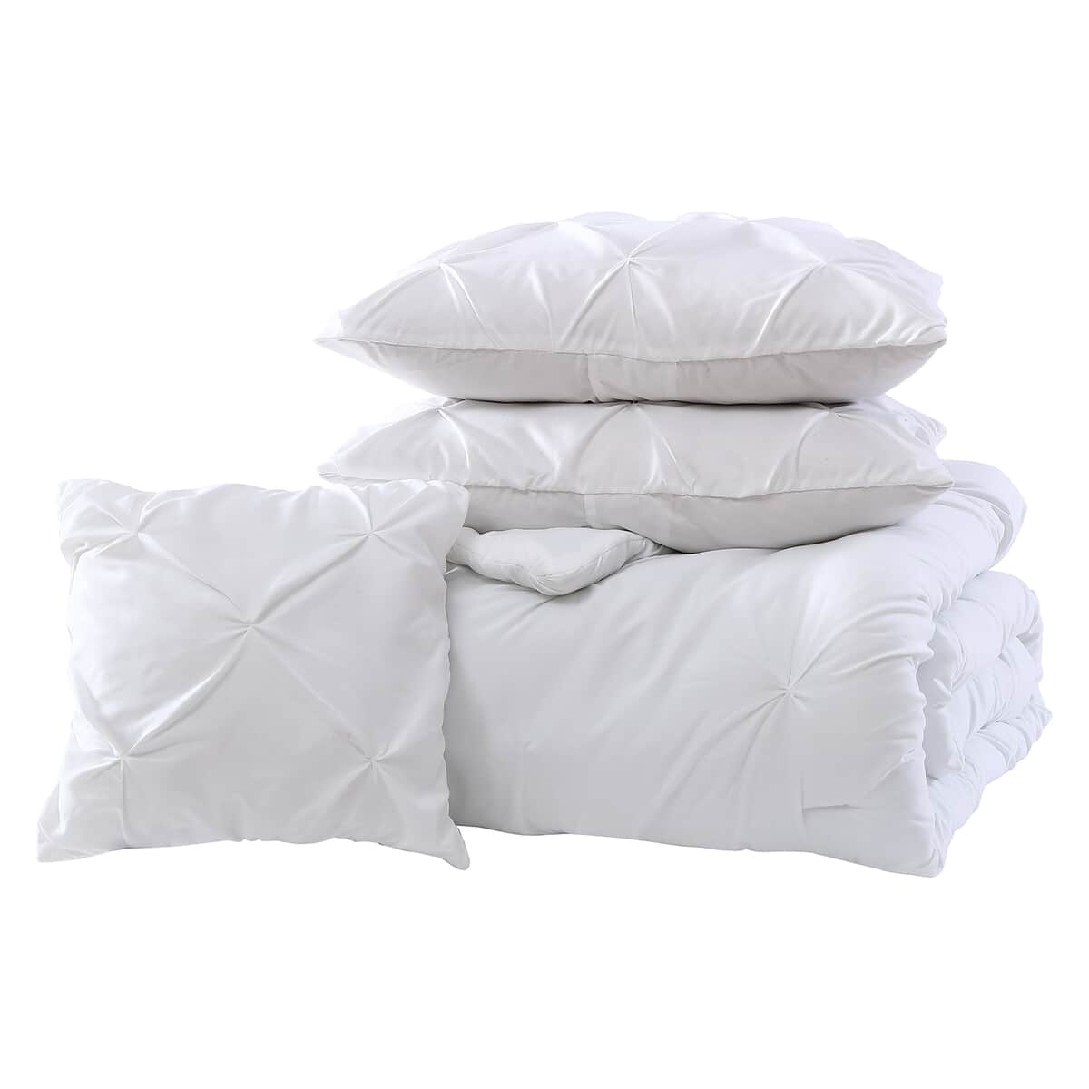 The Nesting Company - White Spruce 4 Piece Comforter Set - King | Bed Comforters | Polyester Comforter | Bedding Sets | Quilt Set image number 4