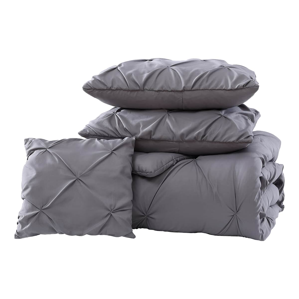 The Nesting Company- Spruce 4 Piece Comforter Set Queen Gray image number 4