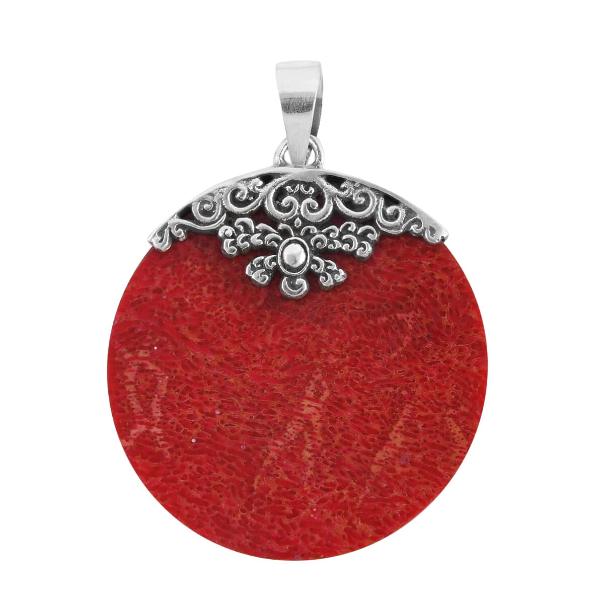 Sponge Coral Pendant in Sterling Silver image number 0