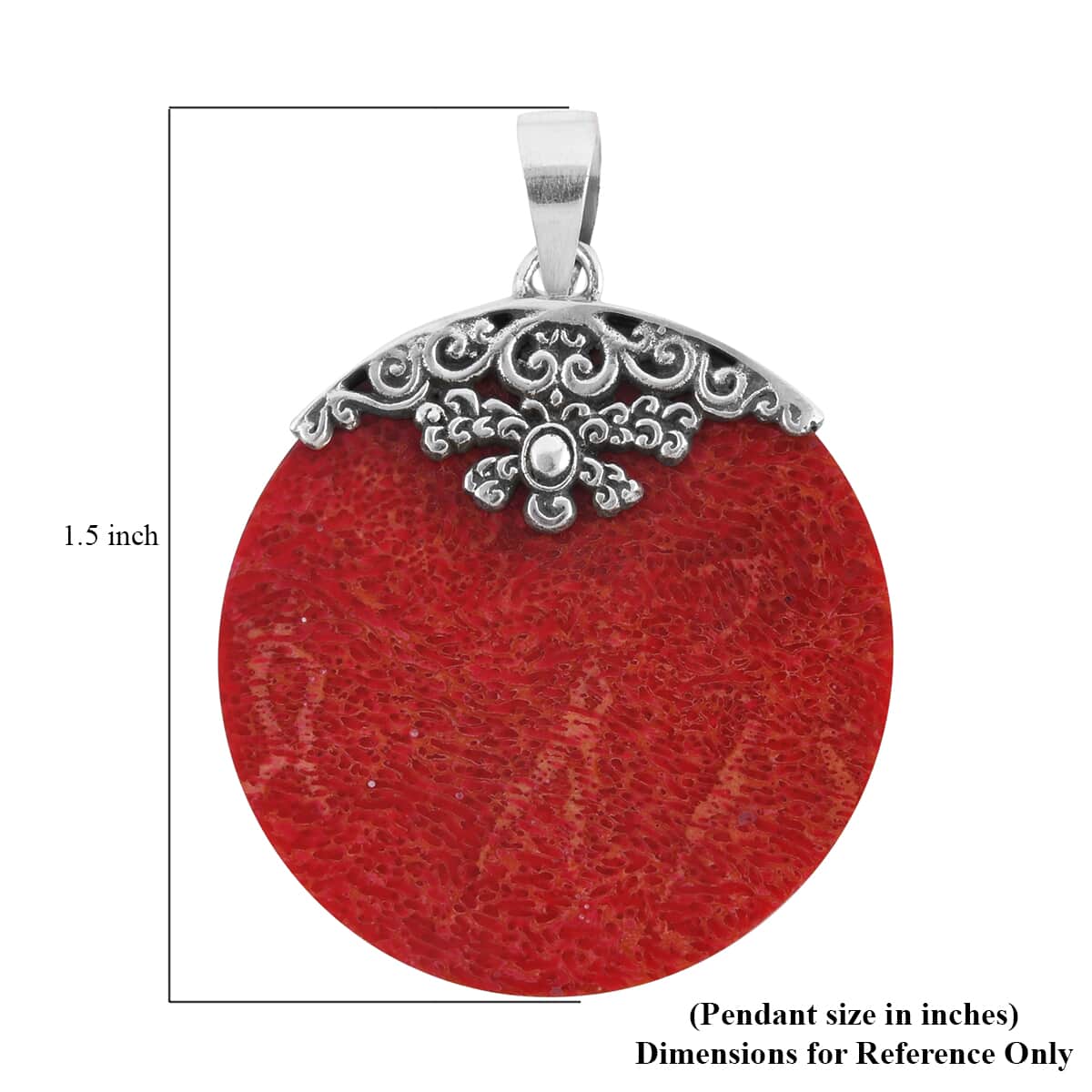 Sponge Coral Pendant in Sterling Silver image number 4