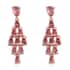 Padparadscha Tourmaline Dangle Earrings in Vermeil Rose Gold Over Sterling Silver 3.30 ctw image number 0