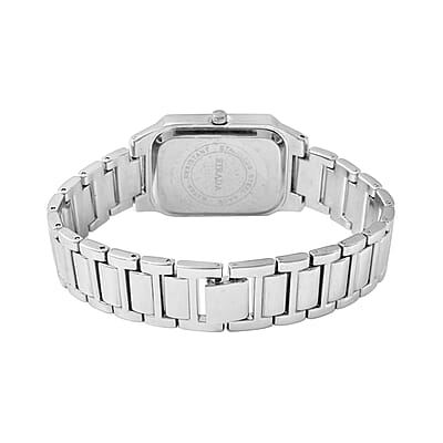 Strada Japanese Movement Watch with Black Simulated MOP Dial