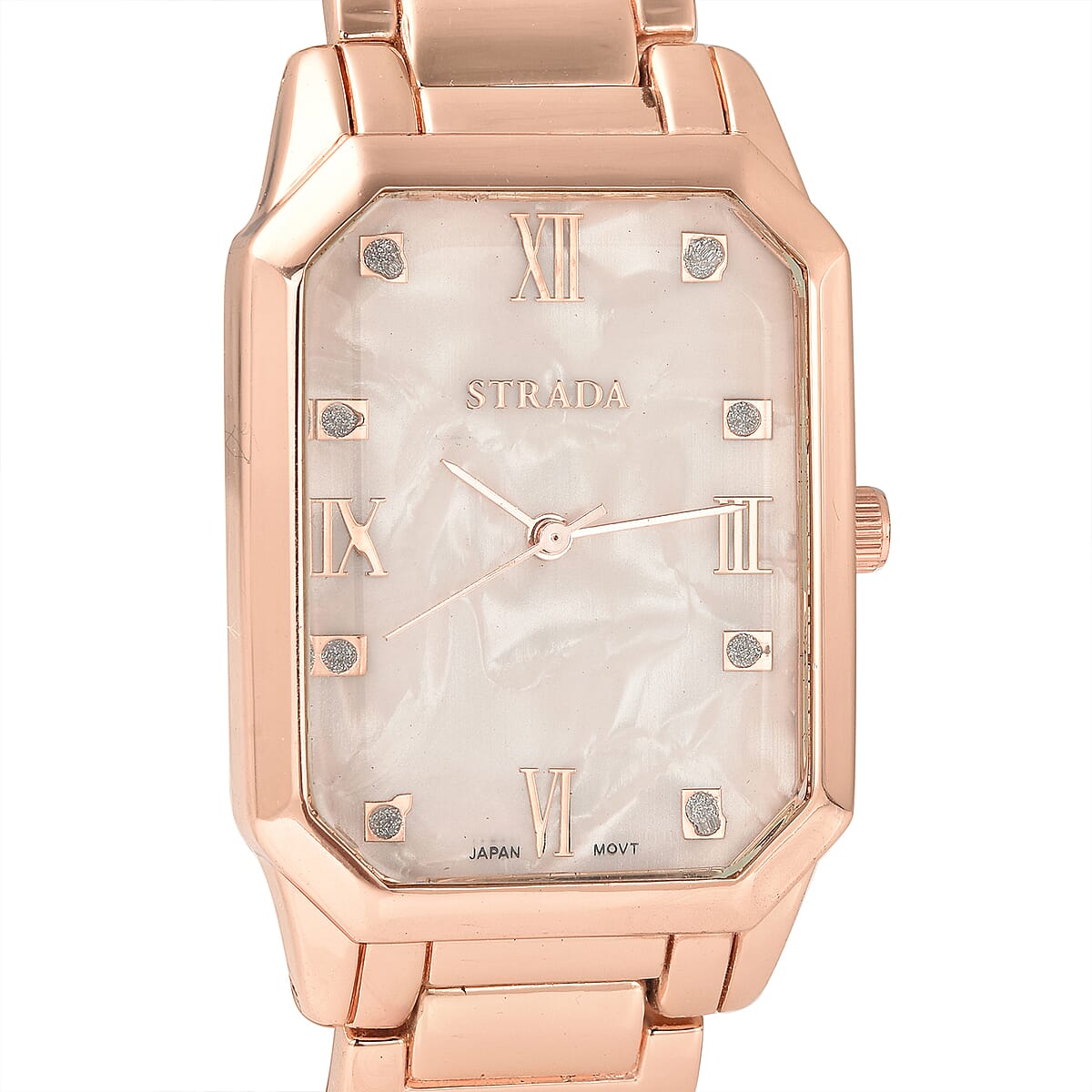 Buy Strada Japanese Movement Watch with Rose Gold Simulated MOP Dial at ...