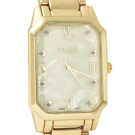 Strada Japanese Movement Watch with Yellow Simulated MOP Dial image number 3