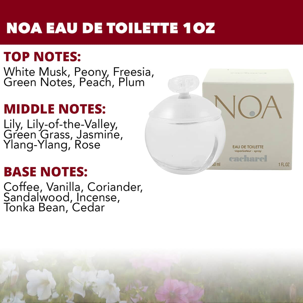 Cacharel Noa Eau De Toilette Spray For Women 1oz image number 1
