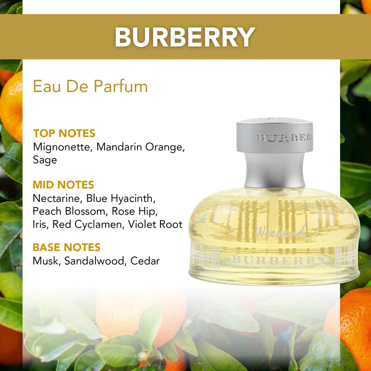 BURBERRY WEEKEND Eau De Parfum 1.7oz image number 2