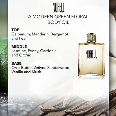 NORELL New York Body Oil With Long Lasting Fragrance (8oz)