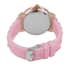 Strada Japanese Movement Watch with Rose Gold Dial and Pink Silicone Strap (38 mm) image number 5