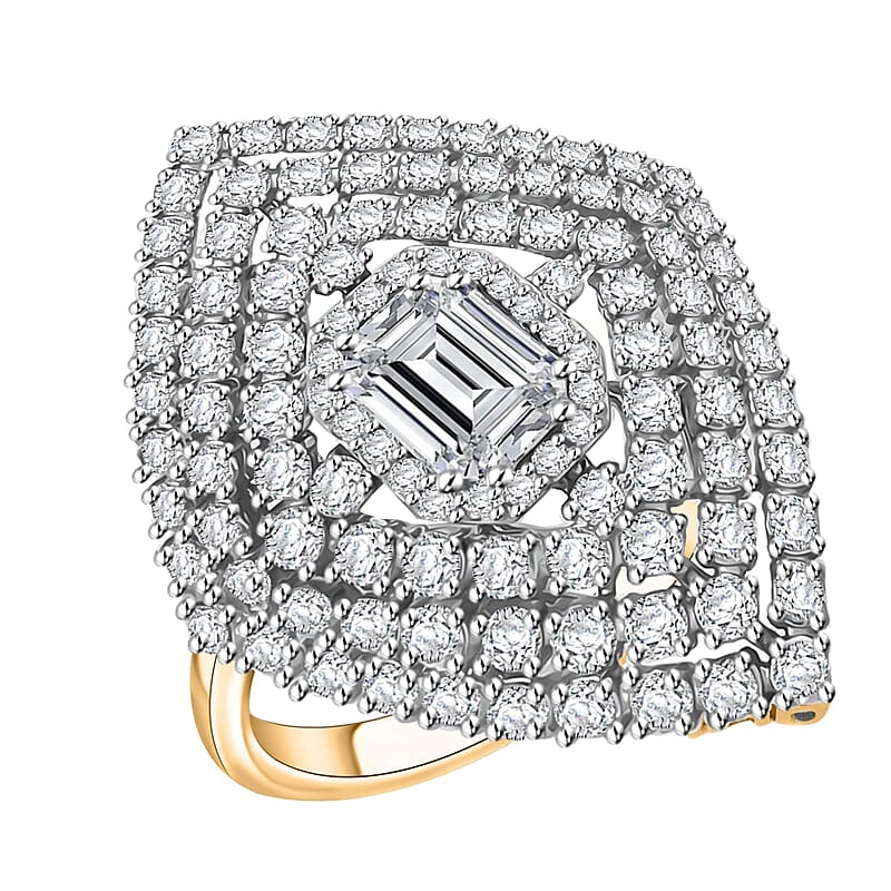 NY Closeout Diamond VS-SI G 2.05 ctw Ring in 10K Yellow Gold (Size 10.0) 7.30 Grams