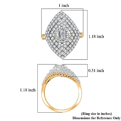 NY Closeout Diamond VS-SI G 2.05 ctw Ring in 10K Yellow Gold (Size 10.0) 7.30 Grams
