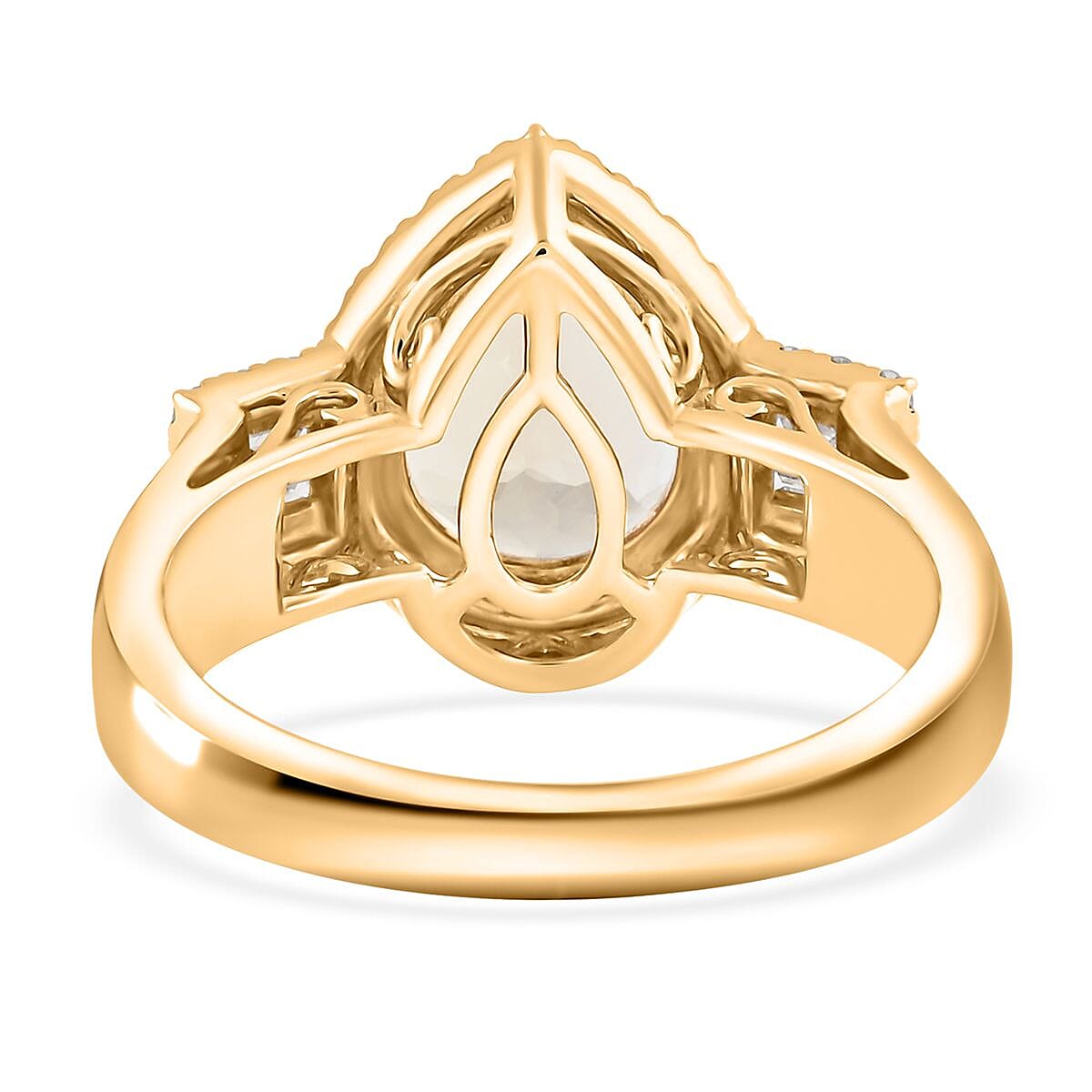 Luxoro 14K Yellow Gold AAA Turkizite, Diamond (G-H, I2) (0.44 cts) Ring (Size 11.0) (5.85 g) 3.15 ctw image number 4