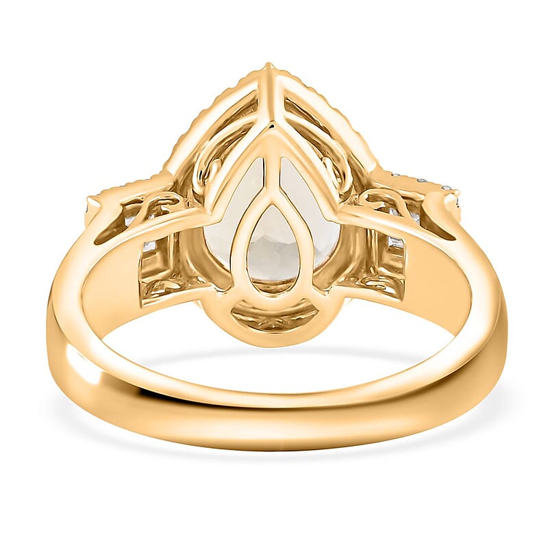 Certified & Appraised Luxoro AAA Turkizite, Diamond Ring in 14K Yellow Gold 3.15 ctw (Size 6.0)