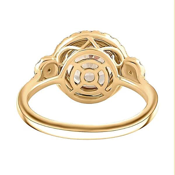 Certified & Appraised Luxoro AAA Turkizite and G-H I2 Diamond 4.00 ctw Ring in 14K Yellow Gold (Size 10.0) 4.15 Grams