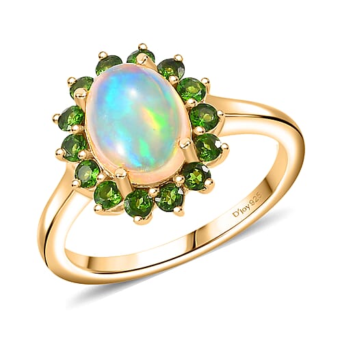 Ethiopian Welo Opal & Chrome Diopside / 10 - Product card gallery slide 1 (9432385224959)