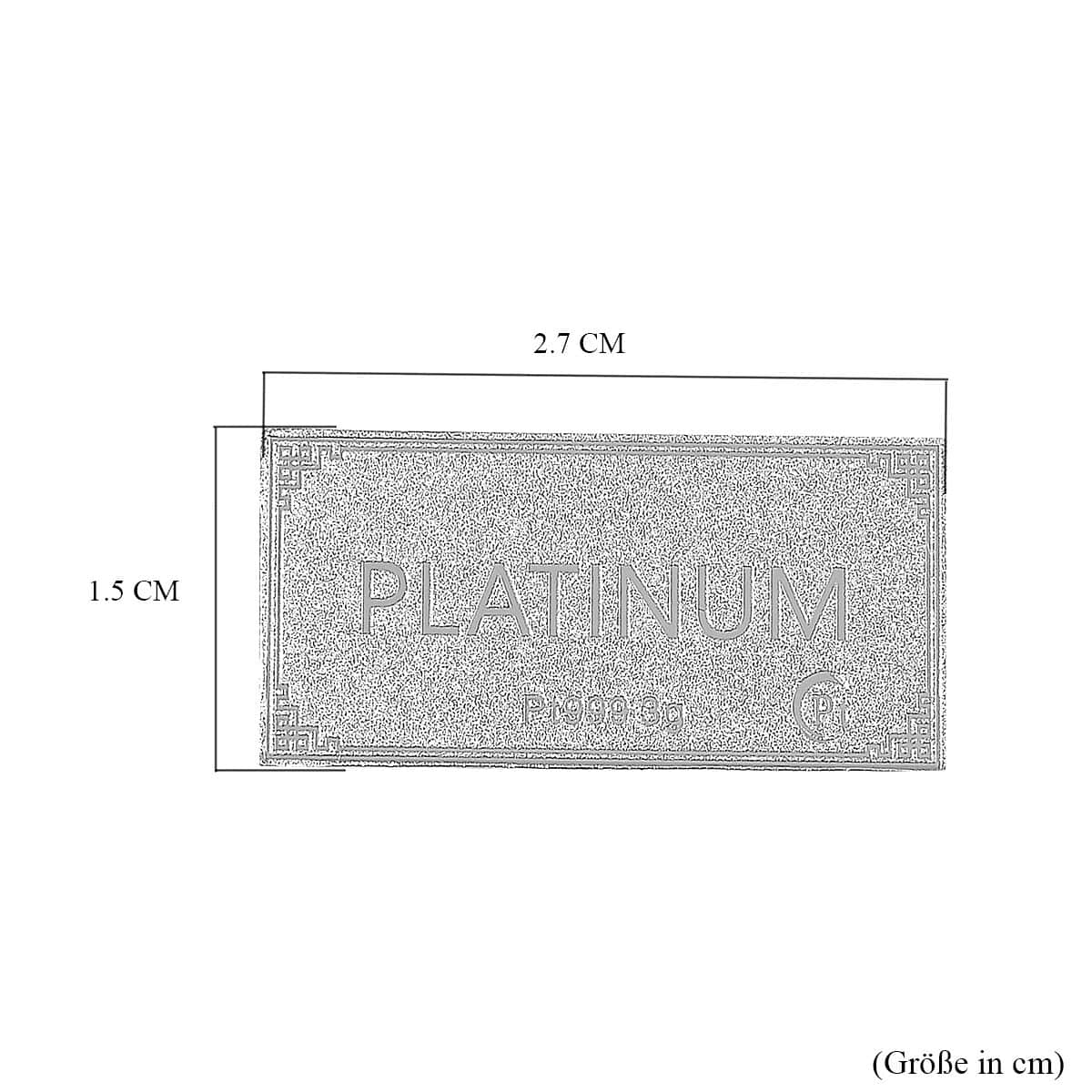 Bar 14x28x0.4mm in 999 Platinum 3 Grams (Del. in 10-12 Days) image number 4