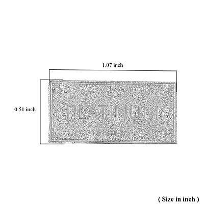  999 Platinum Collectible Bar 14x28x0.4mm (3 g)