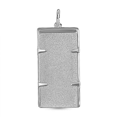 Bar Pendant (21x11x0.4mm) in 999 Platinum 2.15 Grams