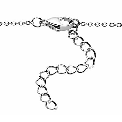 Karis Montezuma Prasiolite and Multi Gemstone 11.25 ctw Necklace and Platinum Bond & Stainless Steel 18-20 Inches